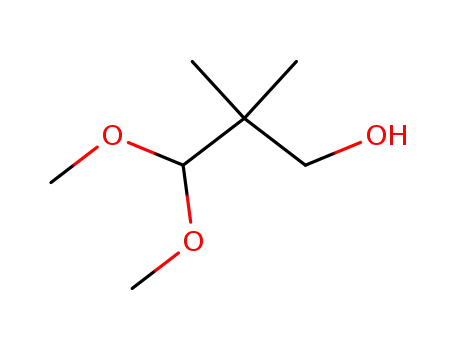 Molecular Structure of 87395-22-0 (1-Propanol, 3,3-dimethoxy-2,2-dimethyl-)