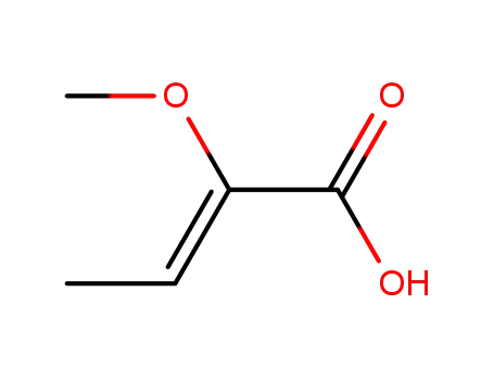 Molecular Structure of 88126-31-2 (2-Butenoic acid, 2-methoxy-, (Z)-)