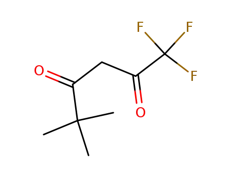 Molecular Structure of 22767-90-4 (1,1,1-TRIFLUORO-5,5-DIMETHYL-2,4-HEXANEDIONE)