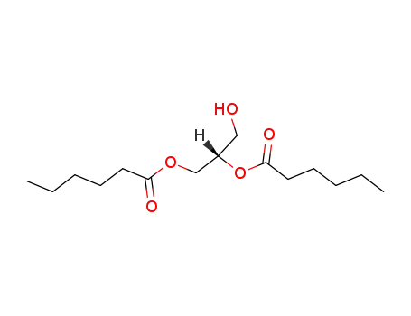 Molecular Structure of 30403-47-5 (1,2-DIHEXANOYL-SN-GLYCEROL)