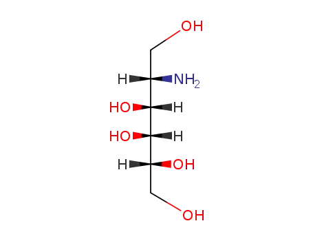 Molecular Structure of 20706-37-0 (2-amino-2-deoxygalactitol)