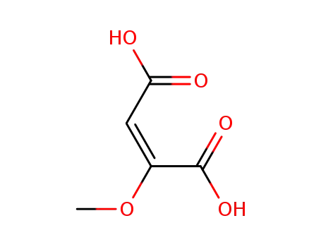 Molecular Structure of 2509-15-1 (2-Butenedioic acid, 2-methoxy-, (2E)-)