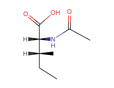 Molecular Structure of 19764-31-9 (2-acetamido-3-methyl-pentanoic acid)