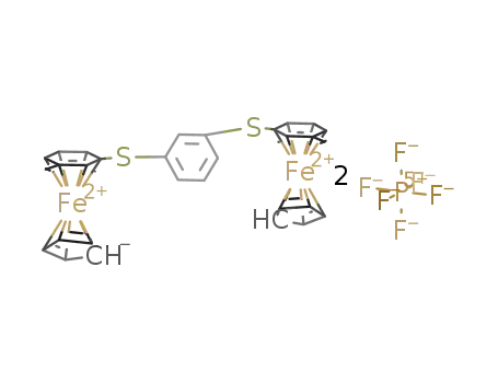 (η6-phenylene-1,3-dithiobis(3-methylbenzene))bis(η5-cyclopentadienyliron) hexafluorophosphate
