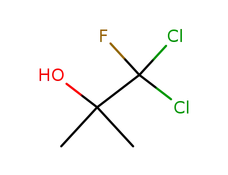 Molecular Structure of 421-71-6 (1,1-dichloro-1-fluoro-2-methylpropan-2-ol)