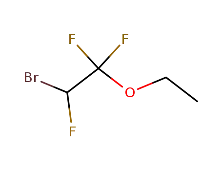 Molecular Structure of 380-78-9 (2-BROMO-1,1,2-TRIFLUOROETHYL ETHYL ETHER)