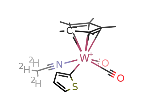 cis-Cp(*)W(CO)2(d3-MeCN)(-2-thienyl)