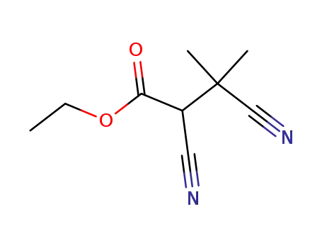 Molecular Structure of 52119-01-4 (ethyl 2,3-dicyano-3-methylbutanoate)
