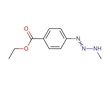 Molecular Structure of 54283-75-9 (ethyl 4-[(2E)-3-methyltriaz-2-en-1-yl]benzoate)