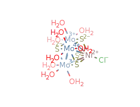 [Mo3(NiCl)S4(H2O)9](3+)