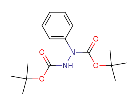 Molecular Structure of 65578-58-7 (1,2-Hydrazinedicarboxylic acid, 1-phenyl-, bis(1,1-dimethylethyl) ester)