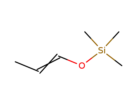 Molecular Structure of 19879-97-1 ((1-Propenyloxy)trimethylsilane)