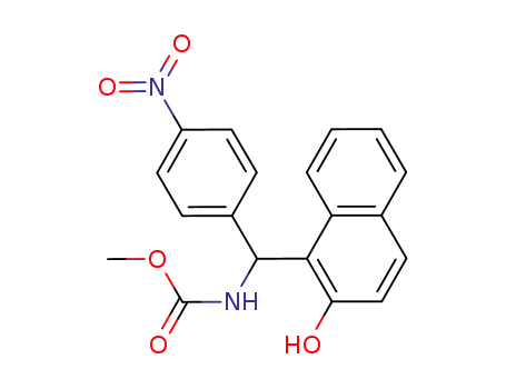 Molecular Structure of 1071838-54-4 (methyl (2-hydroxynaphthalen-1-yl)(4-nitrophenyl)methylcarbamate)