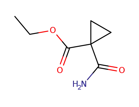 Cyclopropanecarboxylic  acid,  1-(aminocarbonyl)-,  ethyl  ester