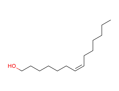 Molecular Structure of 40642-43-1 (CIS-7-TETRADECENOL)