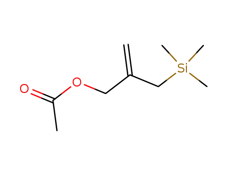 Molecular Structure of 72047-94-0 (2-(Trimethylsilylmethyl)allyl acetate)