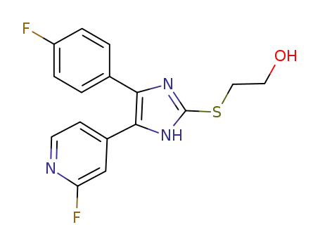 2-(4-(4-fluorophenyl)-5-(2-fluoropyridin-4-yl)-1H-imidazol-2-ylthio)ethanol