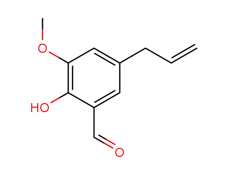 Molecular Structure of 22934-51-6 (5-ALLYL-2-HYDROXY-3-METHOXYBENZALDEHYDE)