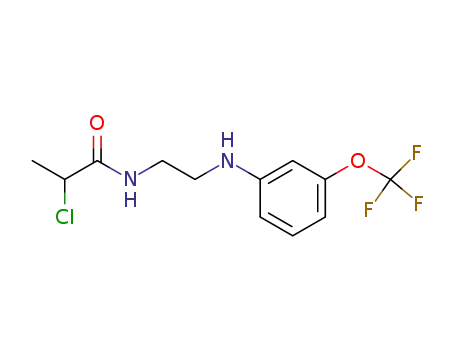 2-chloro-N-[2-(3-trifluoromethoxy-phenylamino)-ethyl]-propionamide