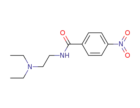 Molecular Structure of 1664-52-4 (N-(2-(2-DIETHYLAMINO)ETHYL)-4-NITROBENZAMIDE)