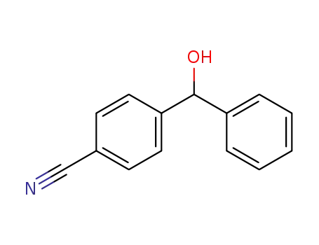 Molecular Structure of 13391-47-4 (Benzonitrile,4-(hydroxyphenylmethyl)-)