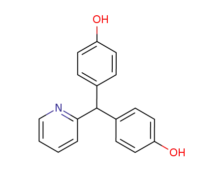 Molecular Structure of 603-41-8 (p,p'-(2-pyridylmethylene)bisphenol)