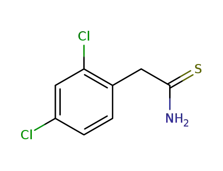 Molecular Structure of 883946-62-1 (2-(2,4-DICHLOROPHENYL)ETHANETHIOAMIDE)