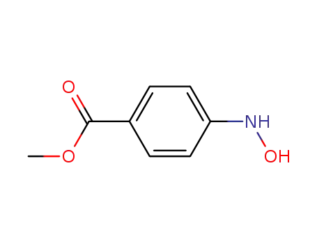 Molecular Structure of 24226-29-7 (Benzoic  acid,  4-(hydroxyamino)-,  methyl  ester)