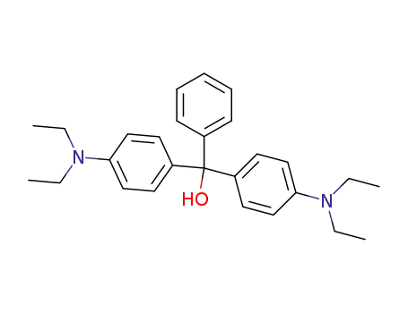 Molecular Structure of 630-98-8 (Benzenemethanol,4-(diethylamino)-a-[4-(diethylamino)phenyl]-a-phenyl-)