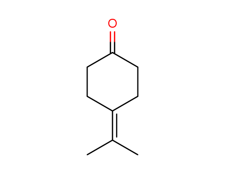 Molecular Structure of 19620-36-1 (Cyclohexanone, 4-(1-methylethylidene)-)
