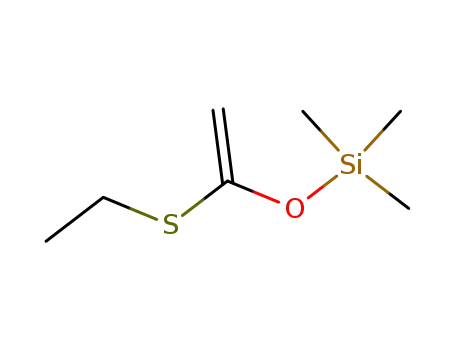 Molecular Structure of 63584-41-8 (Silane, [[1-(ethylthio)ethenyl]oxy]trimethyl-)