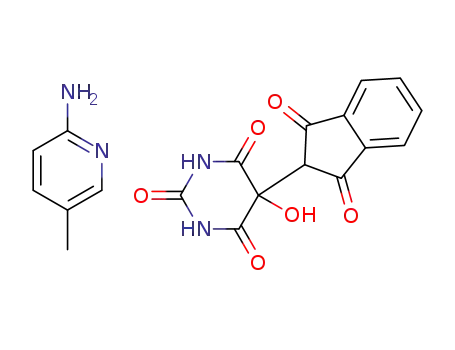 5-(1,3-dioxo-2,3-dihydro-1H-inden-2-yl)-5-hydroxypyrimidine-2,4,6(1H,3H,5H)-trione 2-amino-5-methylpyridinium salt