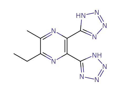2-ethyl-3-methyl-5,6-di(1H-tetrazol-5-yl)pyrazine