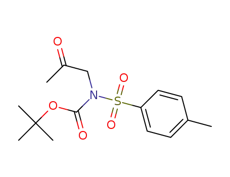 1,1-dimethylethyl N-[[4-methylphenyl]sulfonyl]-N-(2-oxopropyl)carbamate
