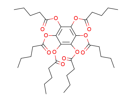 Molecular Structure of 65201-68-5 (Pentanoic acid, 1,2,3,4,5,6-benzenehexayl ester)