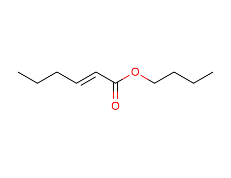 Molecular Structure of 54411-16-4 ((E)-2-Hexenoic acid butyl ester)