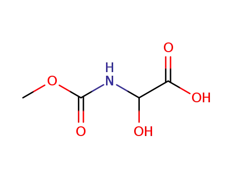Molecular Structure of 56674-26-1 (Acetic acid, hydroxy[(methoxycarbonyl)amino]-)