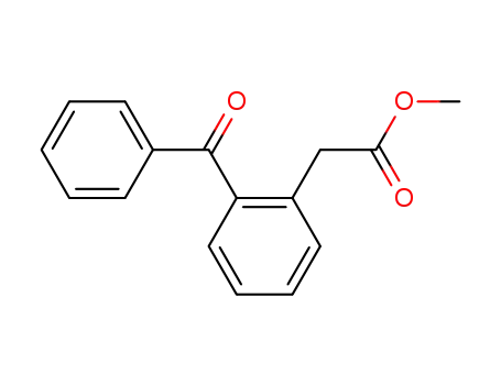 Molecular Structure of 27419-23-4 (Benzeneacetic acid, 2-benzoyl-, methyl ester)
