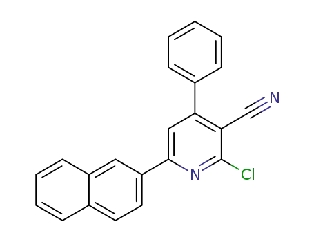 2-chloro-6-(naphthalen-2-yl)-4-phenylpyridine-3-carbonitrile