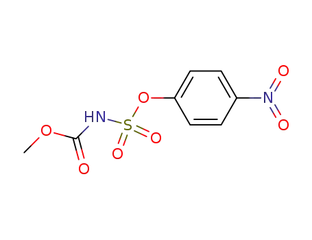 Molecular Structure of 92385-24-5 (Carbamic acid, [(4-nitrophenoxy)sulfonyl]-, methyl ester)