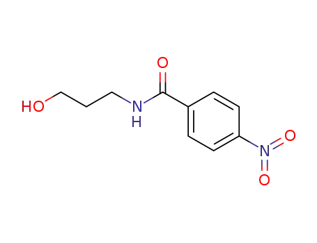 Molecular Structure of 90690-76-9 (Benzamide, N-(3-hydroxypropyl)-4-nitro-)