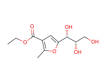 ethyl 2-methyl-5-(L-threo-1,2,3-trihydroxyprop-1-yl)furan-3-carboxylate