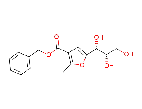 benzyl 2-methyl-5-(L-threo-1,2,3-trihydroxyprop-1-yl)furan-3-carboxylate