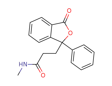 N-methyl-3-(3-oxo-1-phenyl-1,3-dihydroisobenzofuran-1-yl)propanamide