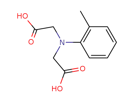 Molecular Structure of 30243-45-9 (N-(carboxymethyl)-N-(2-methylphenyl)Glycine)