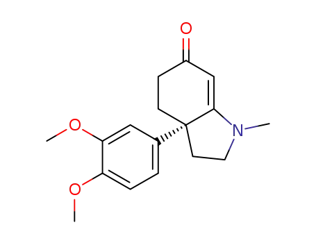 (R)-3a-(3,4-dimethoxyphenyl)-1-methyl-1,2,3,3a,4,5-hexahydro-6H-indol-6-one