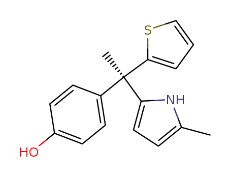 (R)-4-(1-(5-methyl-1H-pyrrol-2-yl)-1-(thiophen-2-yl)ethyl)phenol