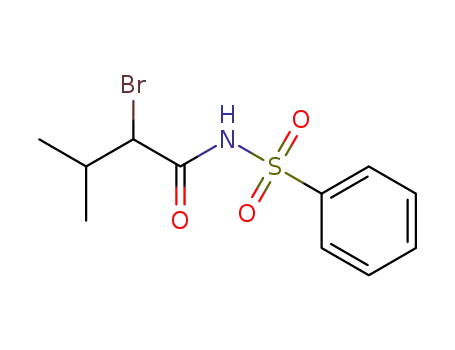 2-bromo-3-methyl-N-(phenylsulfonyl)butanamide