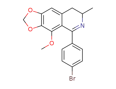 5-(4-bromophenyl)-4-methoxy-7-methyl-7,8-dihydro-2H-[1,3]dioxolo[4,5-g]isoquinoline
