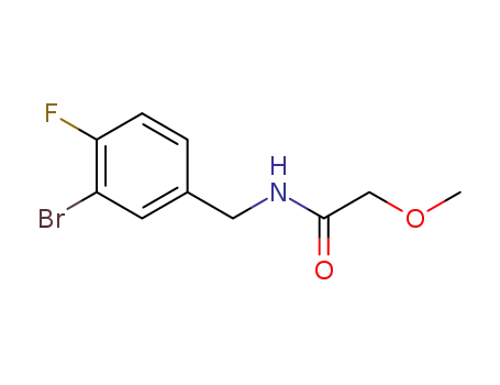 N-[(3-bromo-4-fluorophenyl)methyl]-2-methoxyacetamide